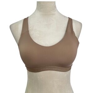 Lululemon Light Support Yoga Bra Crisscross Back Beige Women's Size 32B